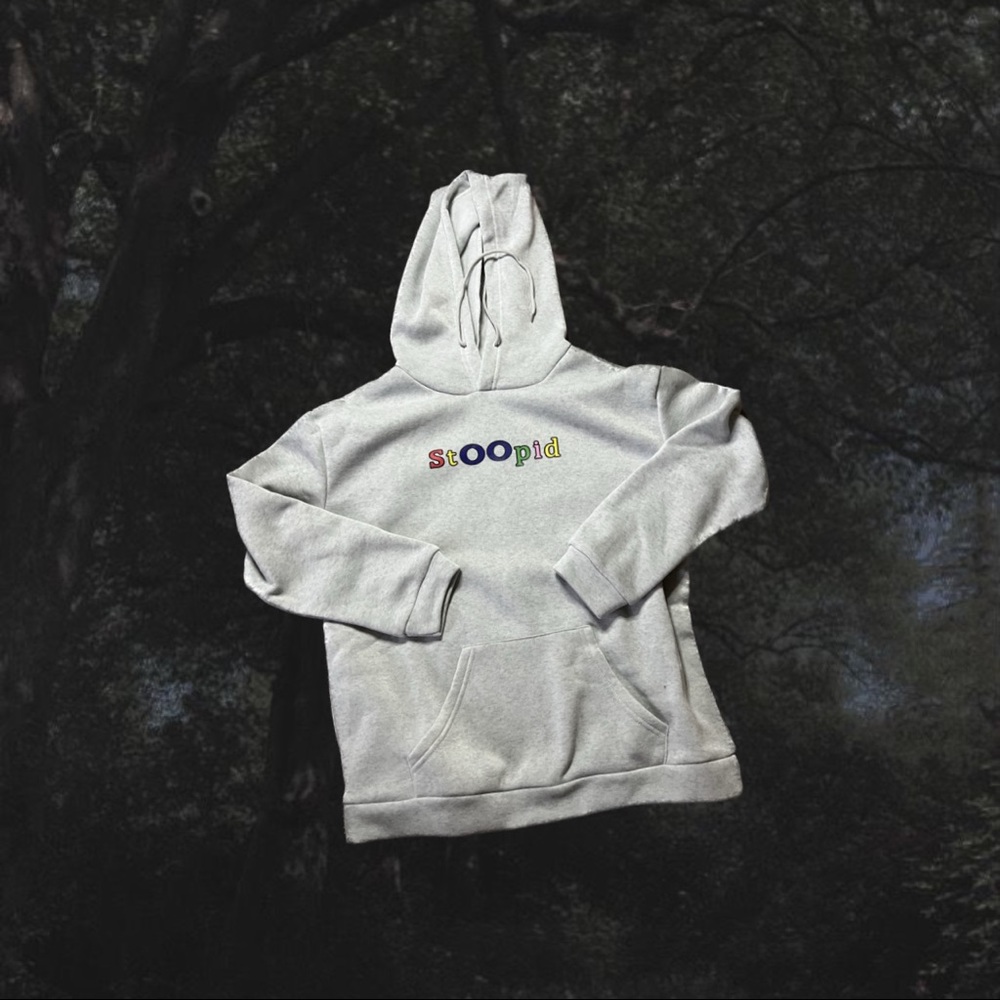 Stoopid Letter Print Sweatshirt & Hoodie :)